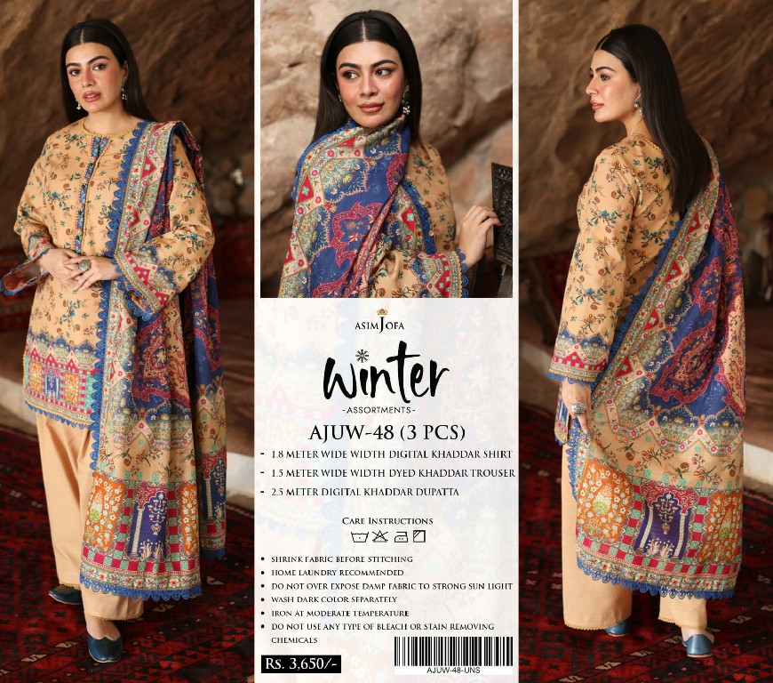 Asim Jofa Winter Assortments Wholesale Original Pakistani Suits