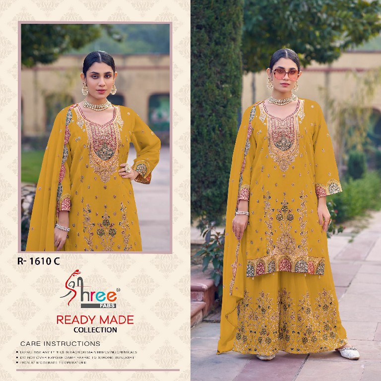 Shree Fabs R-1610 Wholesale Readymade Indian Pakistani Salwar Suits