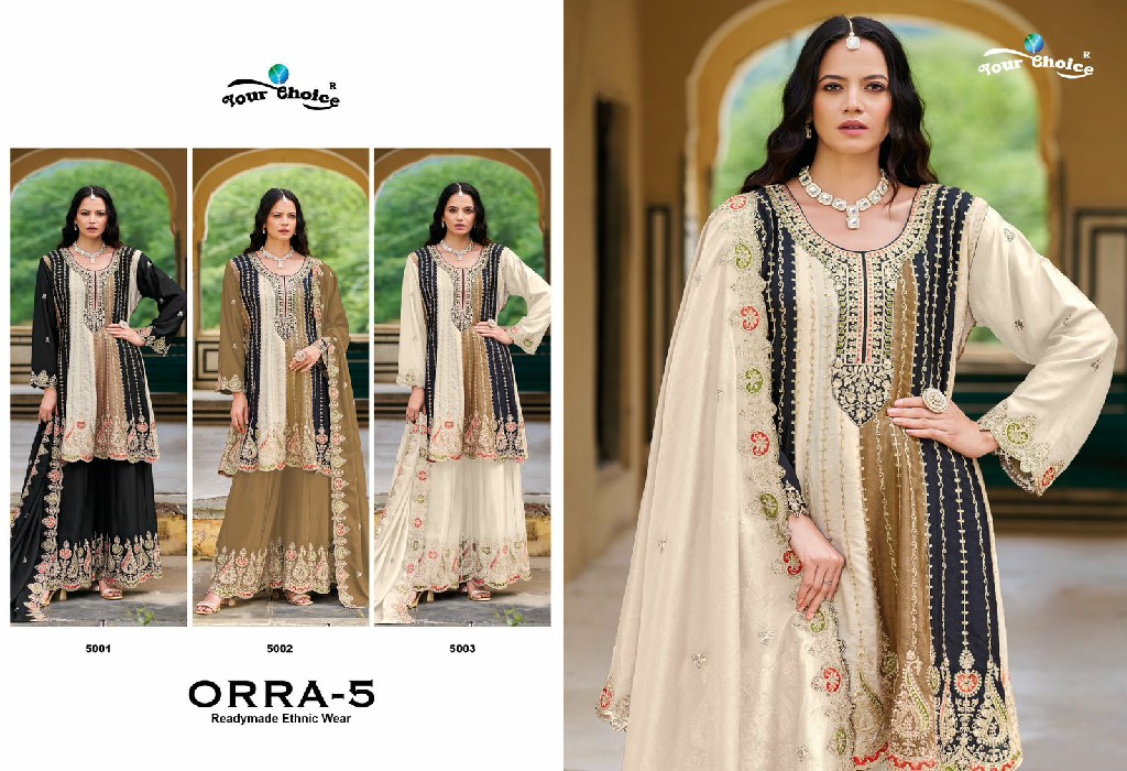 Your Choice Orra Vol-5 Wholesale Festive Special Free Size Stitched Suits