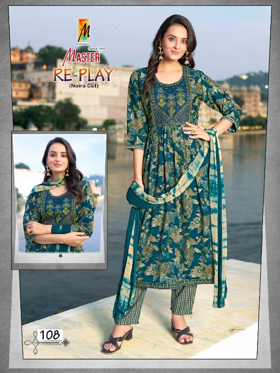 Master Re-Play Wholesale Capsule Print Readymade 3 Piece Suits