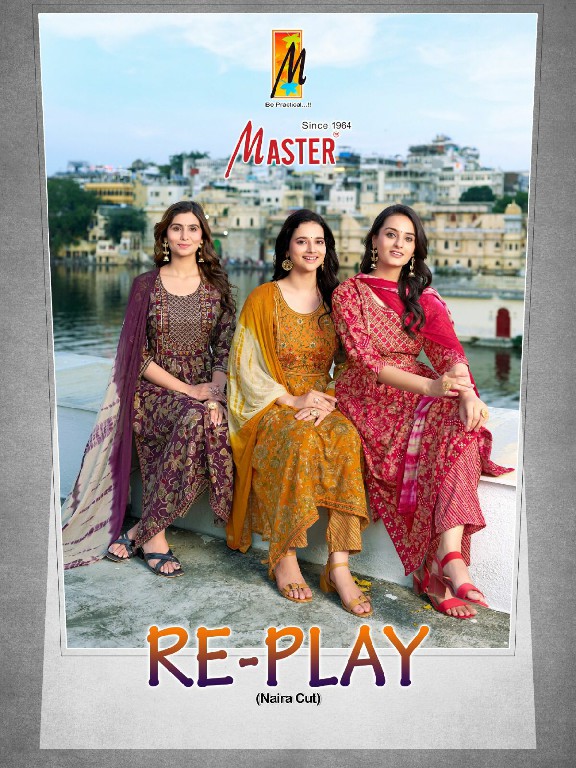 Master Re-Play Wholesale Capsule Print Readymade 3 Piece Suits