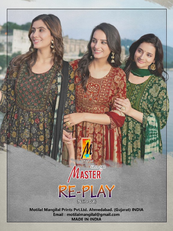 Master Re-Play Wholesale Capsule Print Readymade 3 Piece Suits