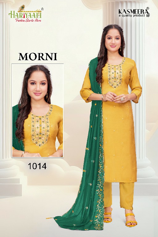 Hariyaali Morni Wholesale Embroidery Work 3 Piece Salwar Suits Combo