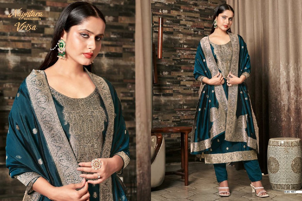 Nayntara Vrisa Wholesale Viscose Woven Silk Festive Salwar Suits