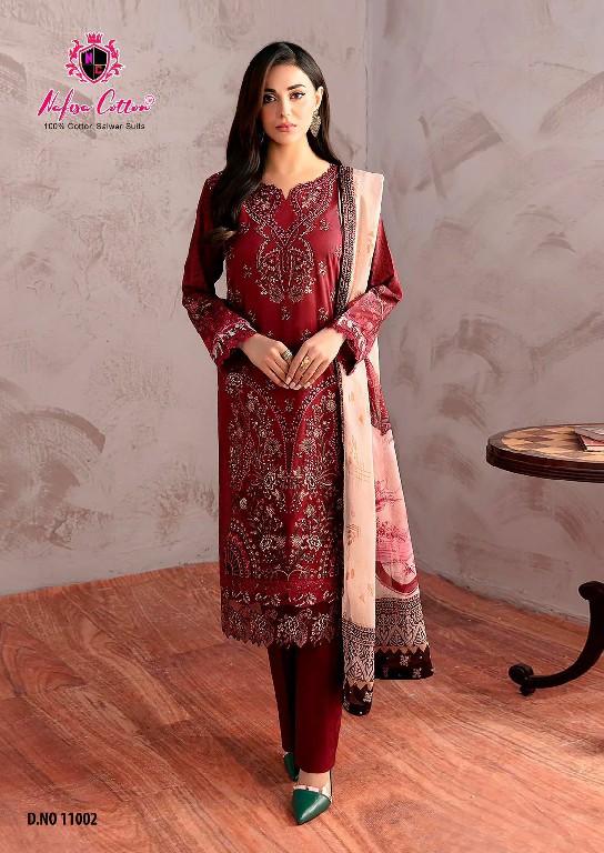 NAFISA SAFINA KARACHI SUITS VOL 11 PAKISTANI CASUAL WEAR DRESS MATERIAL