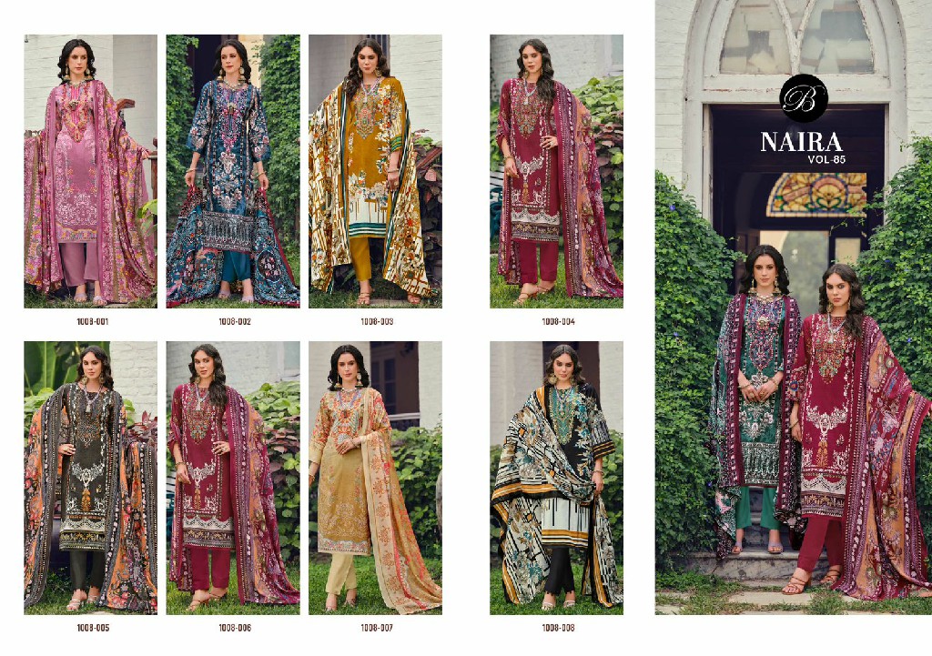 belliza designer naira vol 85 cotton digital prints salwar kameez