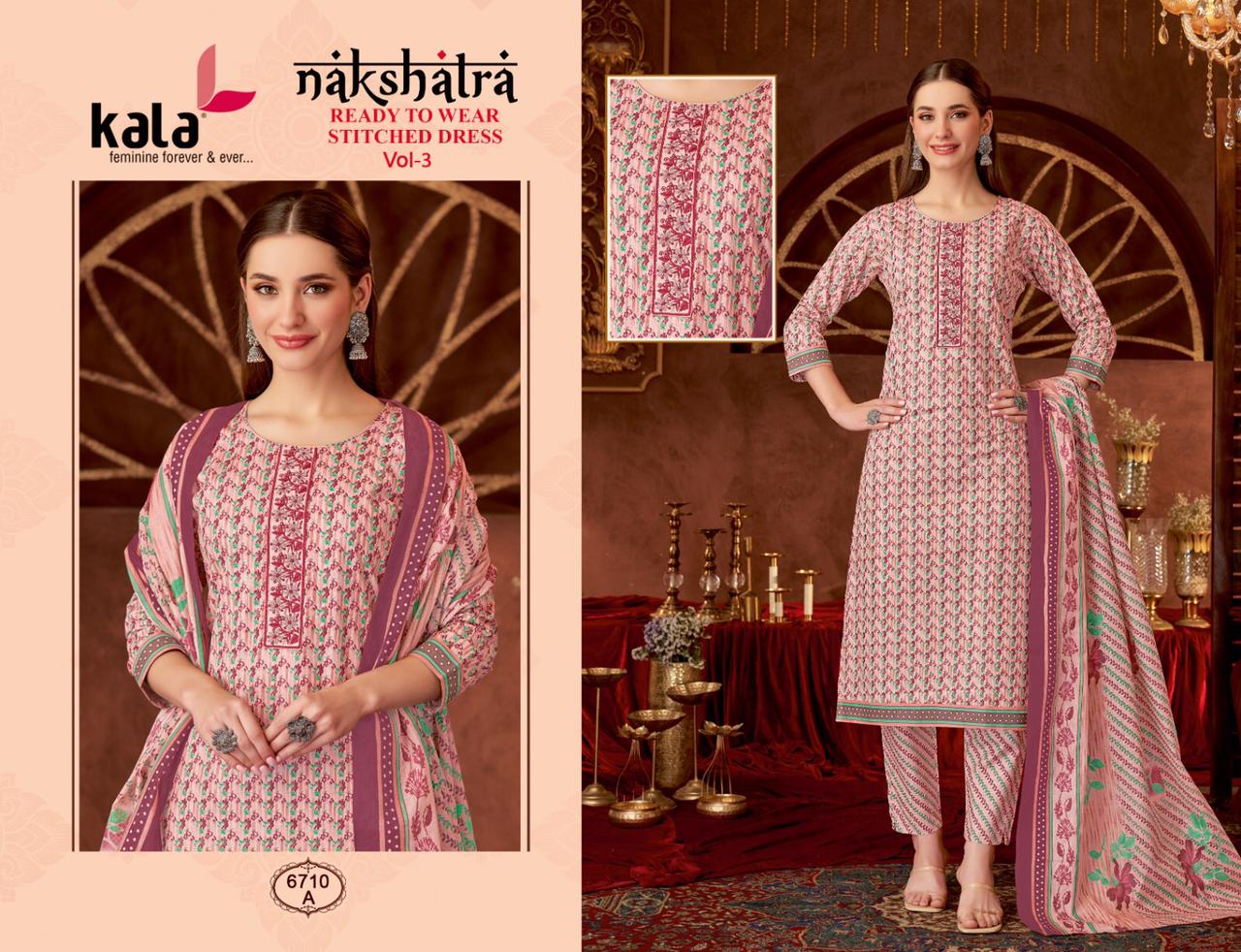 Kala By Tarika Nakshatra Vol-3 Wholesale Readymade Regular Wear Suits