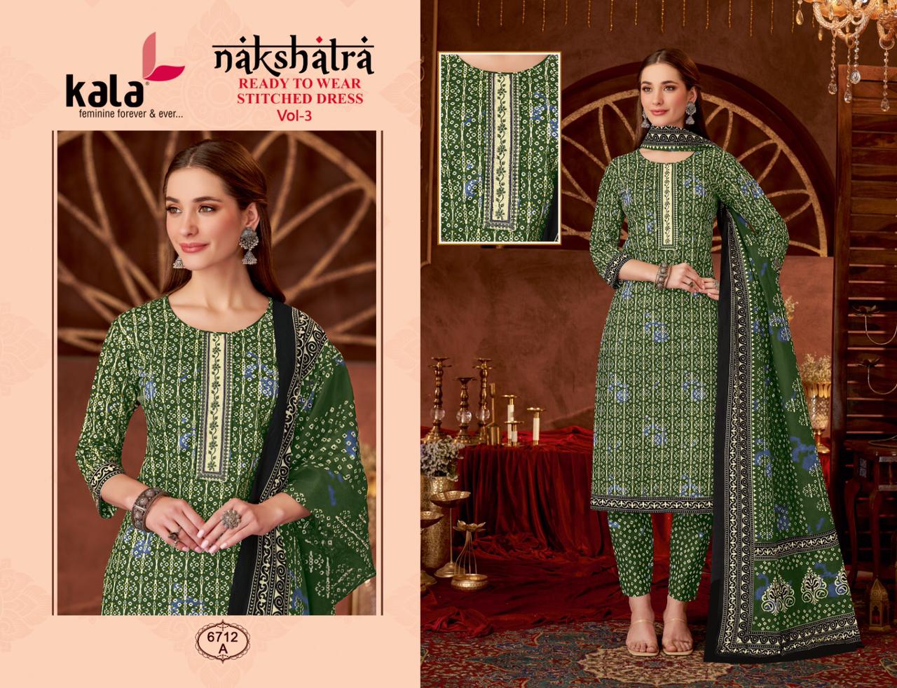 Kala By Tarika Nakshatra Vol-3 Wholesale Readymade Regular Wear Suits