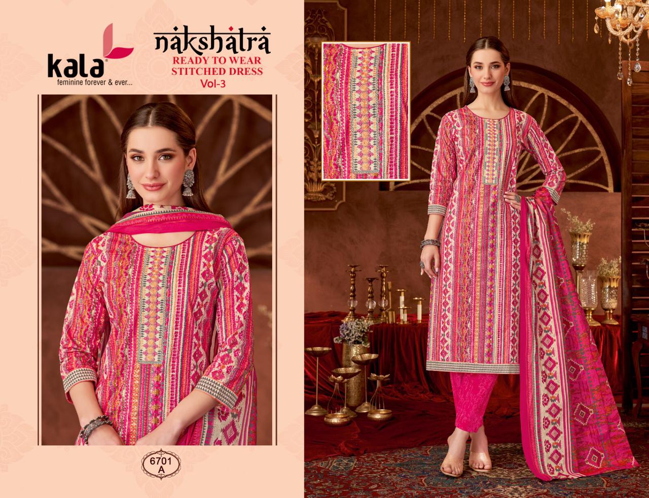 Kala By Tarika Nakshatra Vol-3 Wholesale Readymade Regular Wear Suits