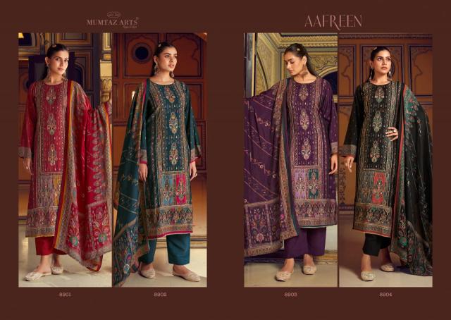 mumtaz arts aafreen viscose muslin dress material with viscose dupatta exports