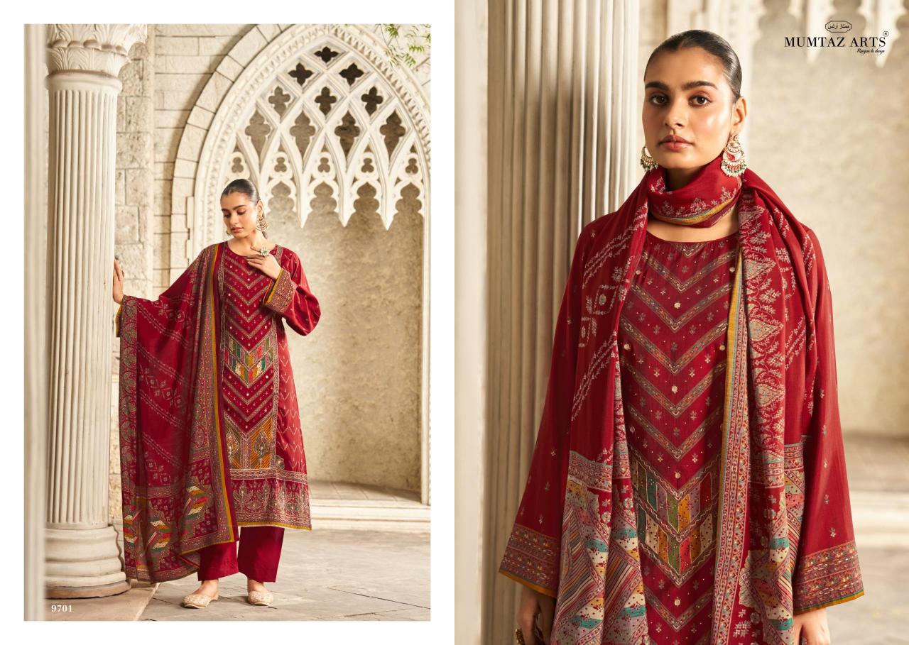 mumtaz arts muskan popular design viscose muslin best pakistani dress material online