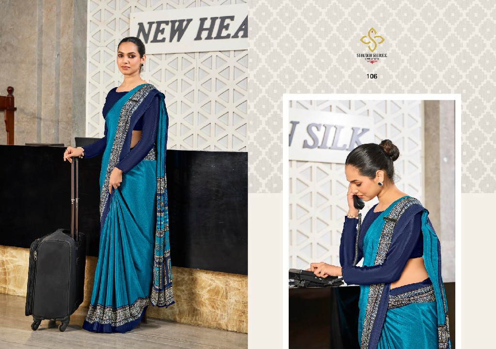 shubh shree creation launch florence 101-109 elegant style crape silk best sarees online