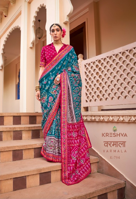 varmala by kreshva mercerized sigma silk exclusive sarees for every occasion