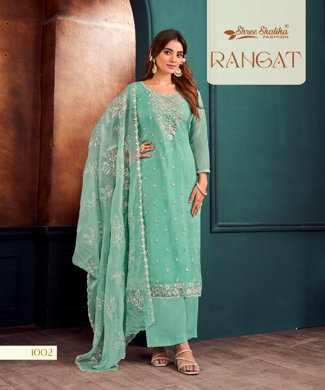 rangat by shree shalika 1001-1006 organza fashionable design unstitch suit