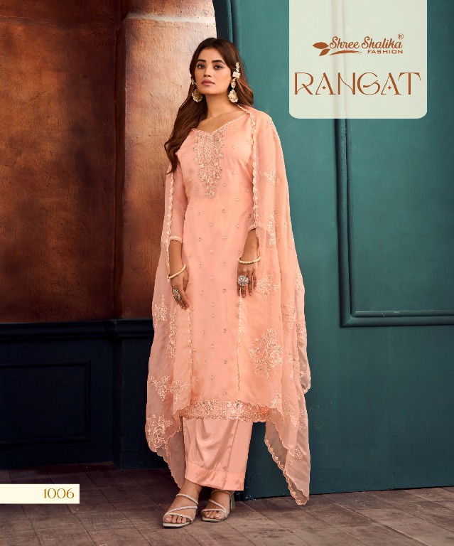 rangat by shree shalika 1001-1006 organza fashionable design unstitch suit