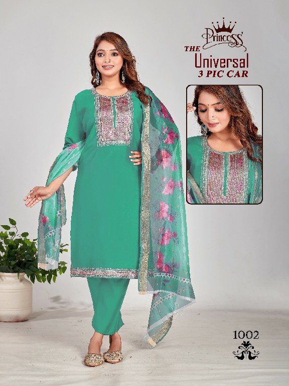 The universal by princess creation full stitch roman silk party wear suits for women