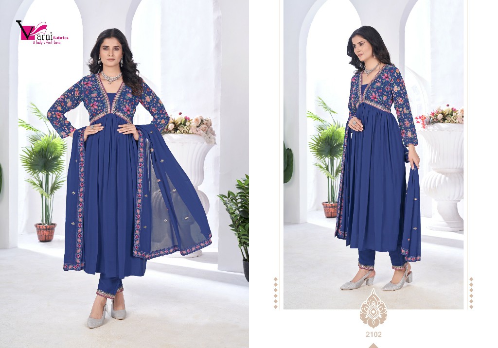 Varni Zeeya Vaishnavi Wholesale Ready To Wear Salwar Suits