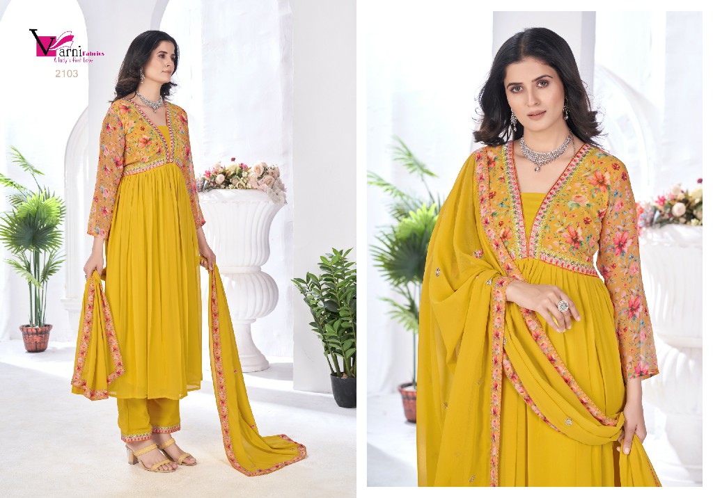 Varni Zeeya Vaishnavi Wholesale Ready To Wear Salwar Suits