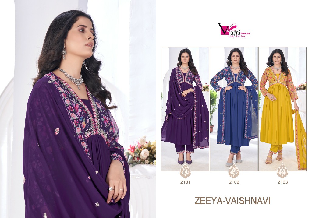 Varni Zeeya Vaishnavi Wholesale Ready To Wear Salwar Suits