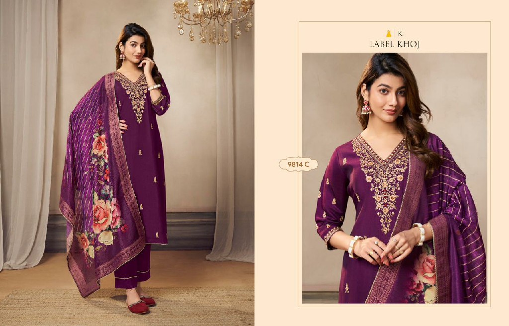 Label Khoj Gurez Wholesale Ready To Wear Salwar Suits Combo