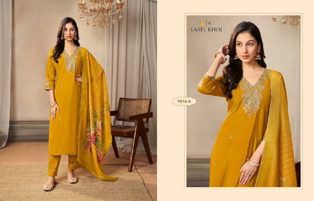 Label Khoj Gurez Wholesale Ready To Wear Salwar Suits Combo