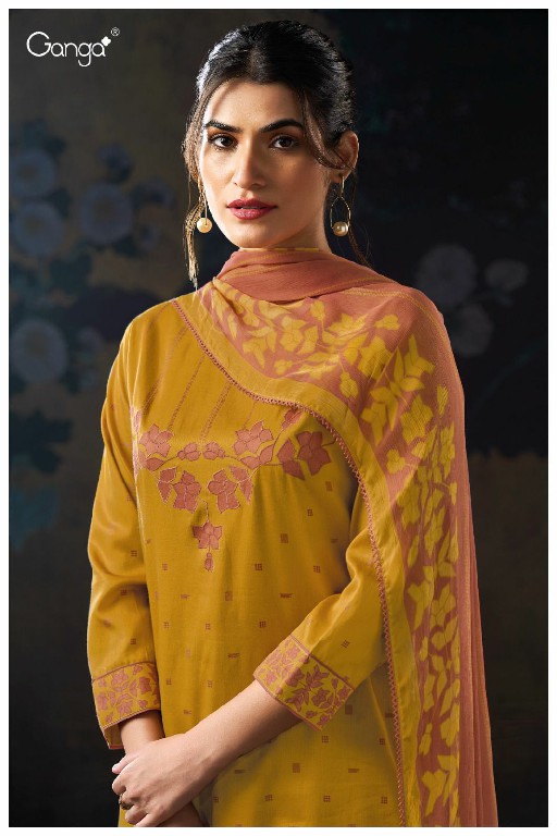 Ganga Anliya S3137 Wholesale Premium Cotton Satin Salwar Suits