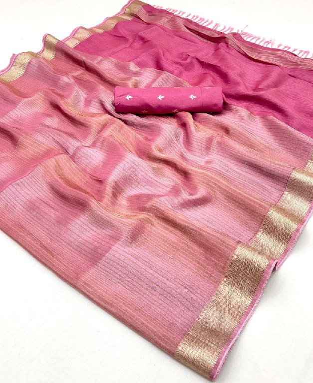 Rajtex Kontigo Wholesale Pure Viscose Zari Tissue Ethnic Sarees