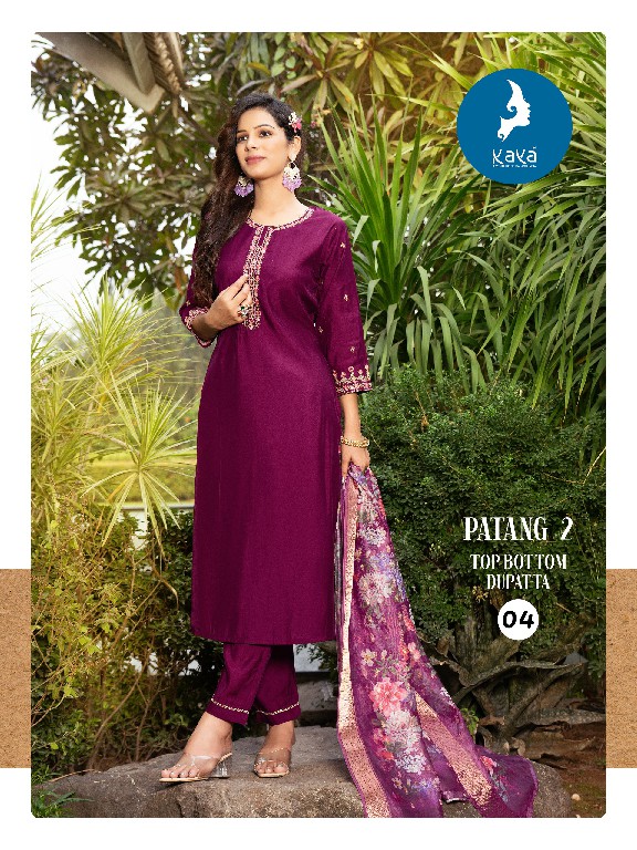 Kaya Patang Vol-2 Wholesale 3 Piece Concept With Straight Cut Salwar Suits