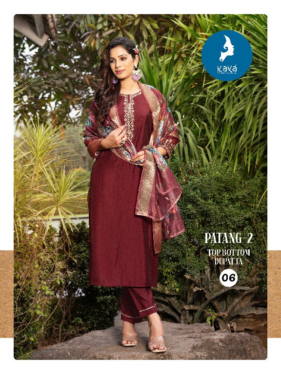 Kaya Patang Vol-2 Wholesale 3 Piece Concept With Straight Cut Salwar Suits