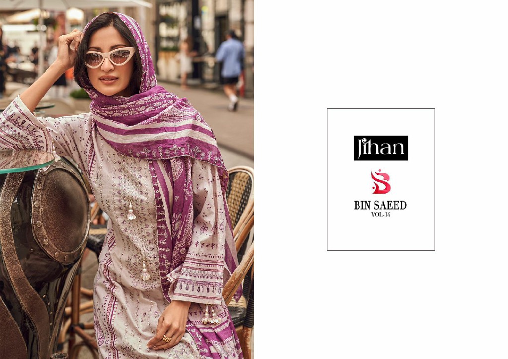 Jihan Bin Saeed Vol-14 Wholesale Indian Pakistani Salwar Suits