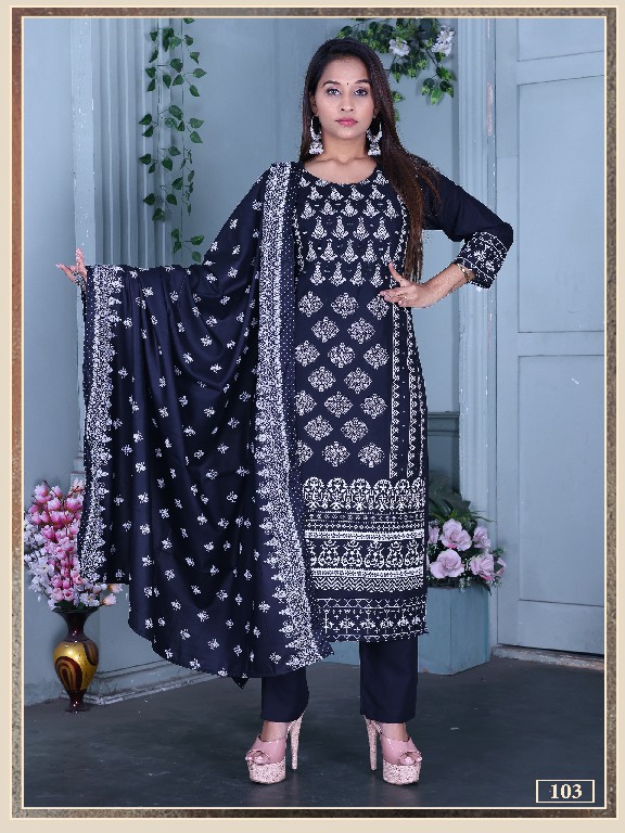 Krishna Ankita Vol-4 Wholesale 14 Kg Reyon Foil Print Kurti With Pant And Dupatta