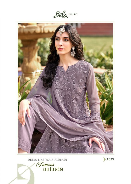 Bela Rumi Wholesale Organza Fabrics Straight Cut Salwar Kameez