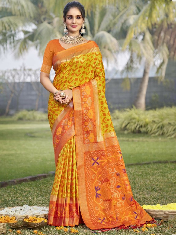 bunawat POCHAMPALLI SILK VOL-01 wedding festival wear silk fabric saree collection