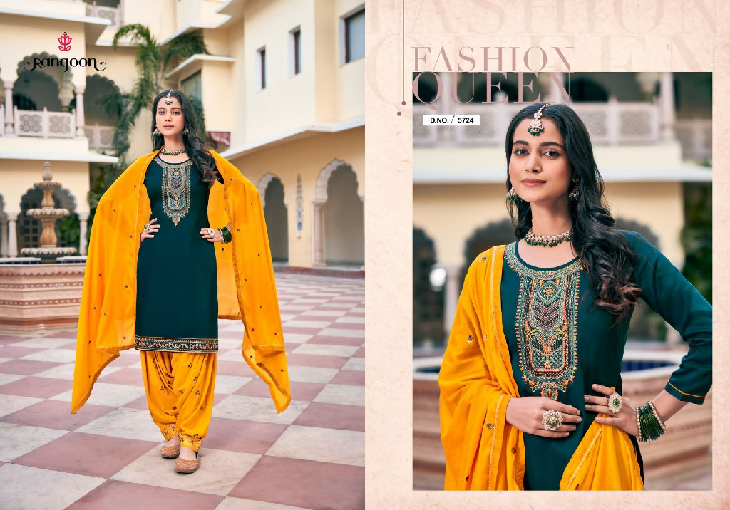 fashion of patiyala vol 37 by rangoon readymade jam silk patiyala suit design 2025