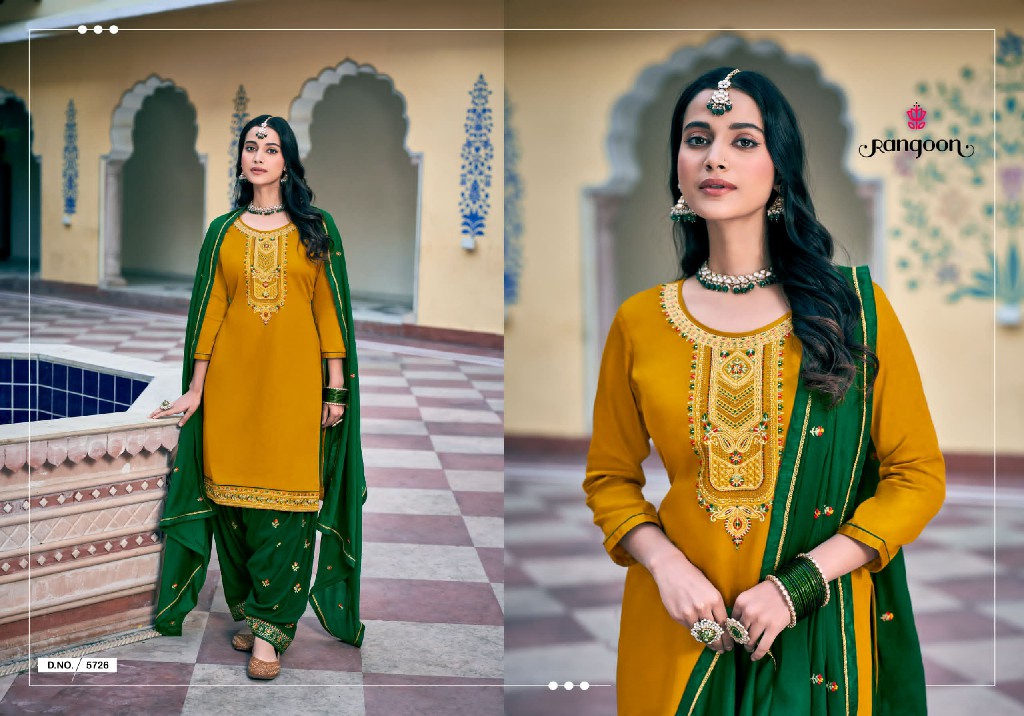 fashion of patiyala vol 37 by rangoon readymade jam silk patiyala suit design 2025