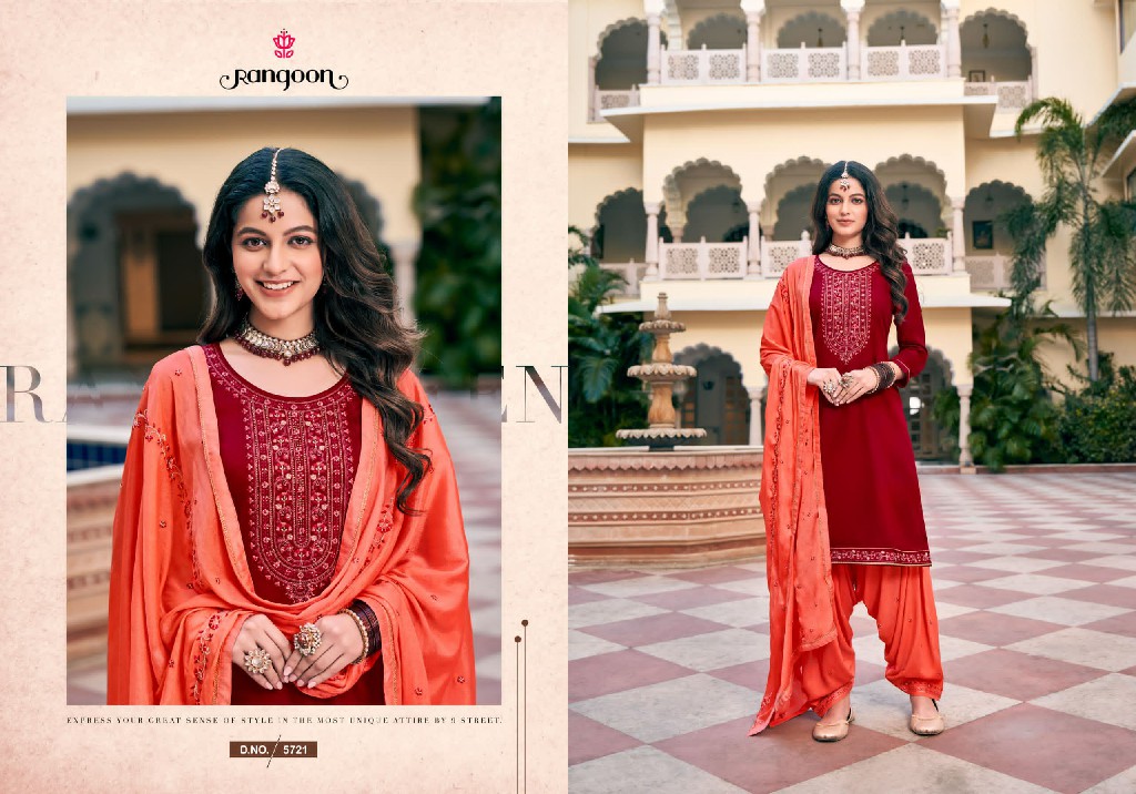 fashion of patiyala vol 37 by rangoon readymade jam silk patiyala suit design 2025