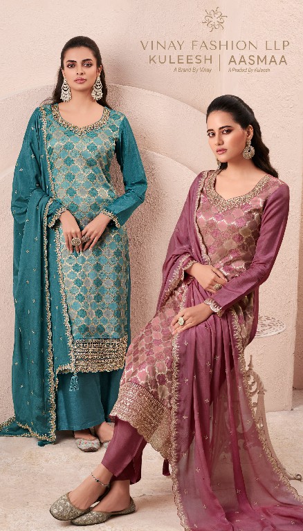 vinay fashion kuleesh aasmaa moga silk exclusive 3pcs dress for every occasion