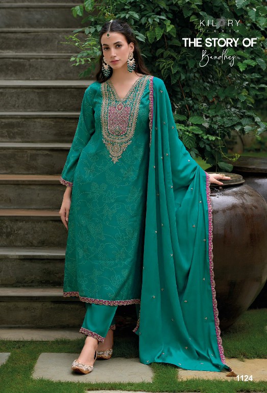 the story of bandhej by kilory viscose modal silk traditional suits perfect for festivals