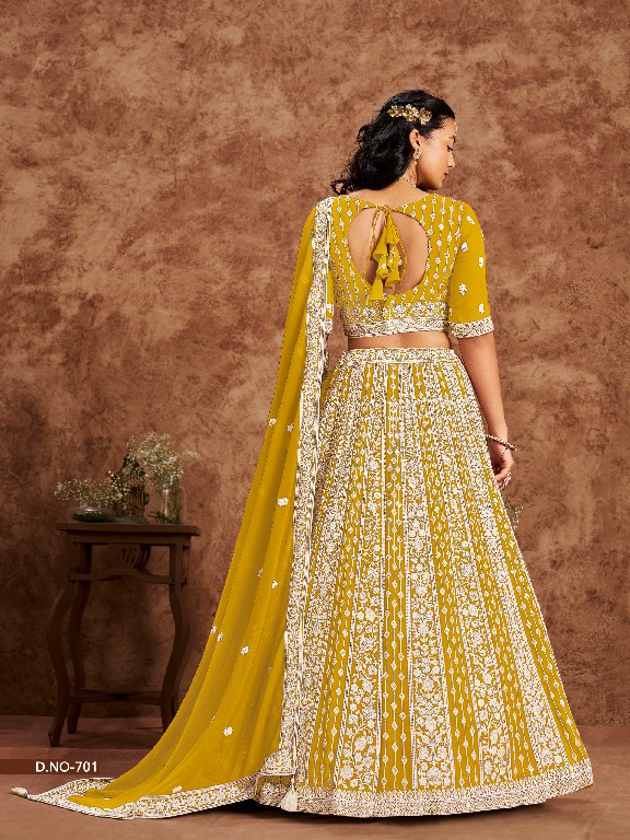 Mehvish Vol-7 Wholesale Designer Faux Georgette Fabrics Lehenga Choli