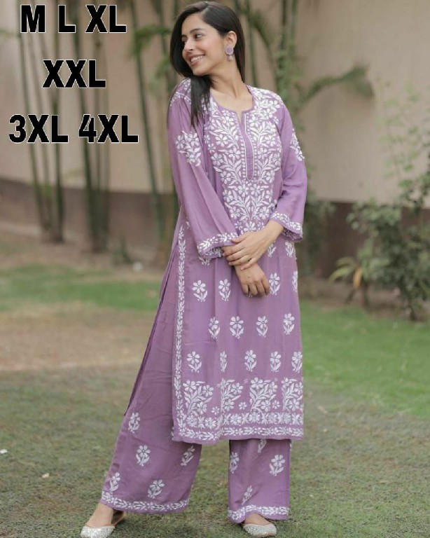 Rasili Nx Naaz Wholesale Heavy Reyon Chikankari Top With Pant