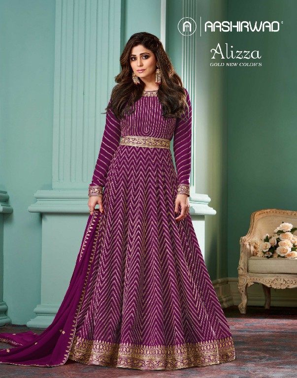 Aashirwad Alizza Gold New Colors Wholesale Festive Salwar Kameez