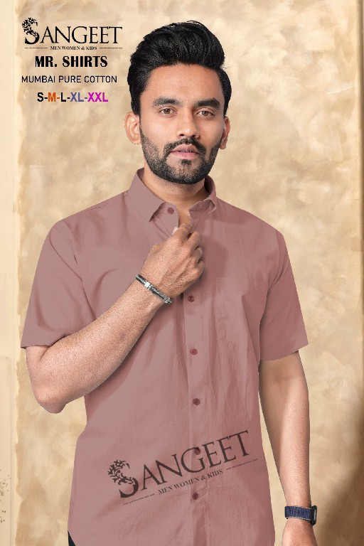 Sangeet MR Shirts Wholesale Mumbai Pure Cotton Mens Shirts