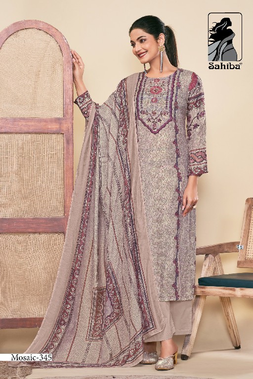 Sahiba Mosaic Wholesale Pure Muslin With Handwork Salwar Suits