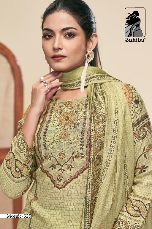 Sahiba Mosaic Wholesale Pure Muslin With Handwork Salwar Suits