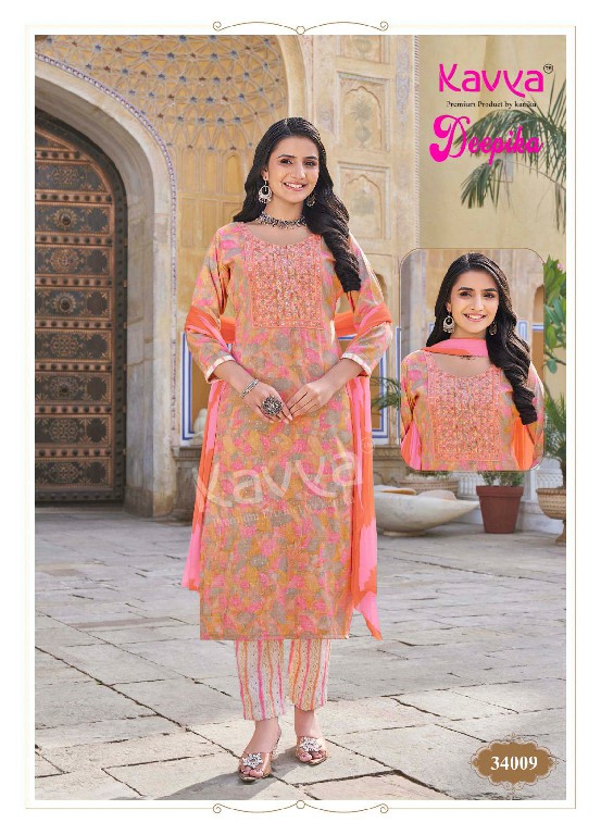 deepika vol 34 by kavya embroidery capsule fullstitch plus size suits