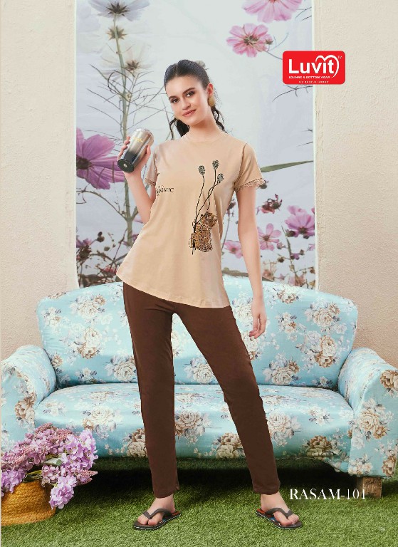 Luvit Rasam Wholesale Tensil Fabrics Night Shirt And Pant