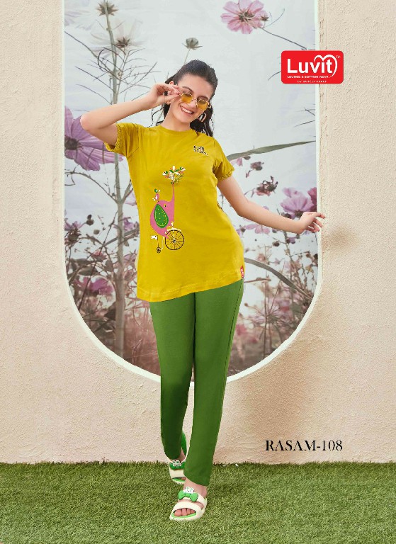 Luvit Rasam Wholesale Tensil Fabrics Night Shirt And Pant