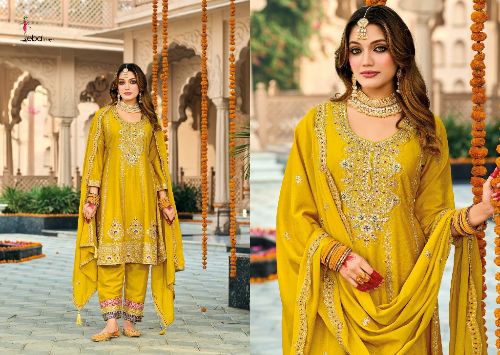 Eba Gazal Wholesale Heavy Chinon Fabrics Pakistani Concept Salwar Suits