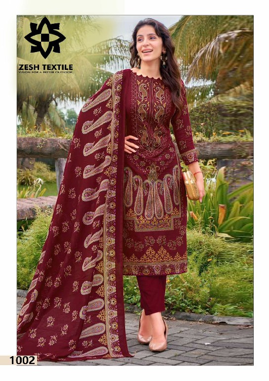 Zesh By Gull Aahmed Baroque Wholesale Pure Lawn Cotton Dress Material