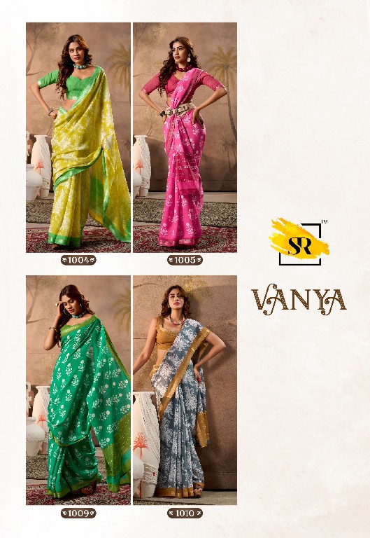 SR Sarees Vanya Wholesale Mul Cotton Fabrics Ethnic Sarees